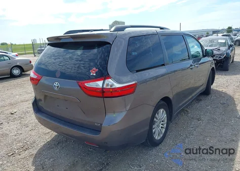 2015 Toyota Sienna Xle 8 Passenger из США, поврежденный, VIN 5TDYK3DC1FS575796